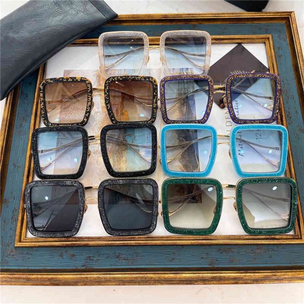 

sunglasses anna sunglasses women's catwalk stars' ins and the same fashionable personalized diamond rimmed box i2xz, White;black