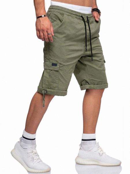 

men drawstring patch detail cargo shorts o3kk#, White;black