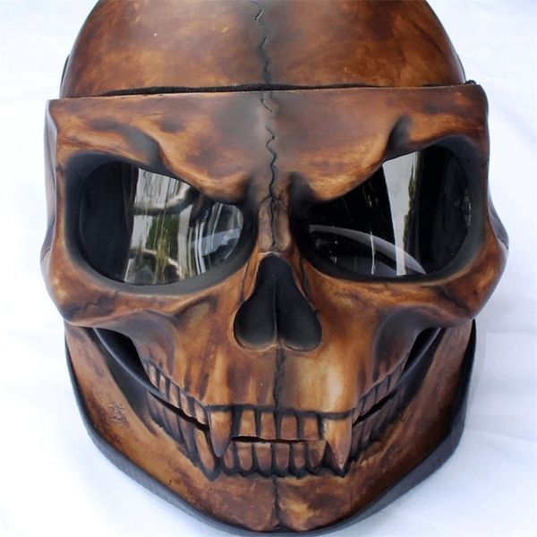 Halloween Mobile Jaw Full Head Horror Maschera spaventosa Teschio Costume Cosplay Puntelli Decorazione del partito per adulti 220611