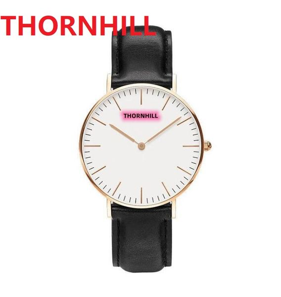 Premium Uomo Donna Movimento al quarzo giapponese Orologio 40mm 36mm Modello di alta qualità impermeabile Vera pelle di nylon Tessuto Coppia Orologio da polso Relojes De Marca Mujer