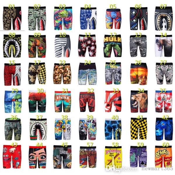 

2023 designer mens boxers brand sports shorts underpants tight breathable polyester printed underwear with bags, White;black
