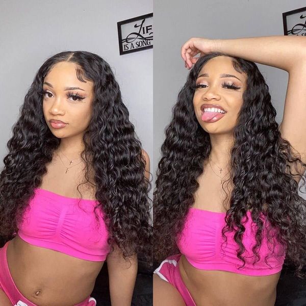 

3 bundles loose deep curls peruvian brazzilian deepwave bundles virgin hair bundle deals 7a deep curly hairs weave human hair pineapple curl, Black