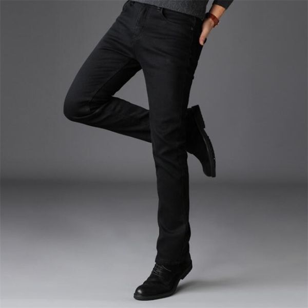 

s business long pants stretch men jeans comfortable trousers lj200903, Blue