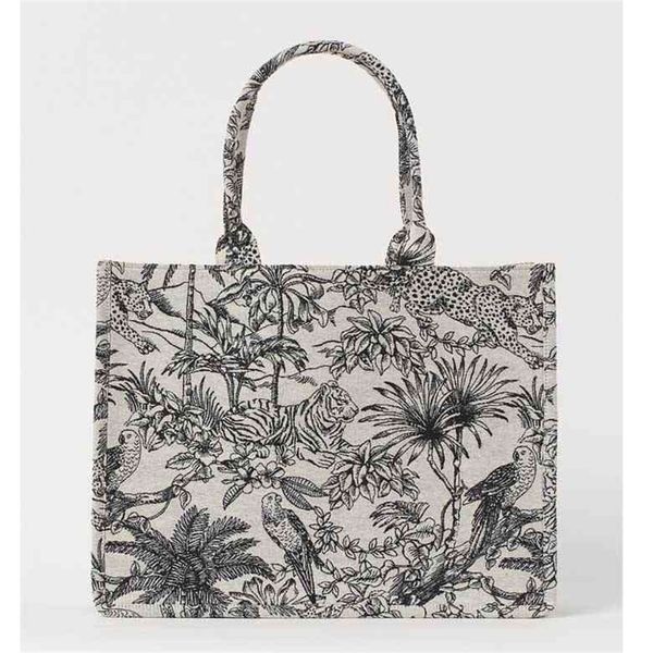 

embroidered women's tote hand large capacity woven shopping one canvas 80% off purse sales