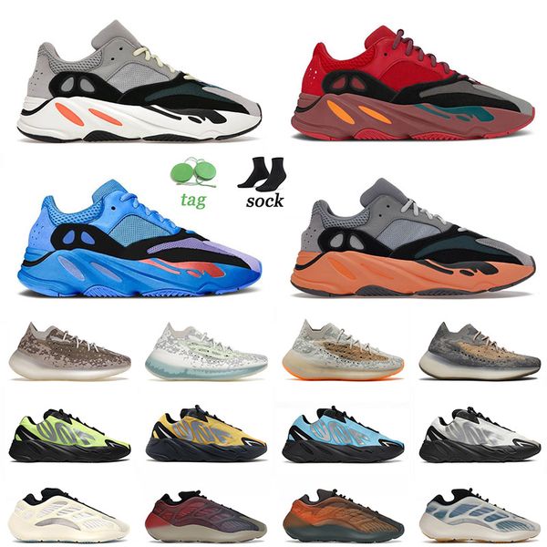 sports 700 v2 v3 380 running shoes kanye hi res blue red wash orange runner alien cloud white yeezies yeezy yeezys boost trainers 36-46