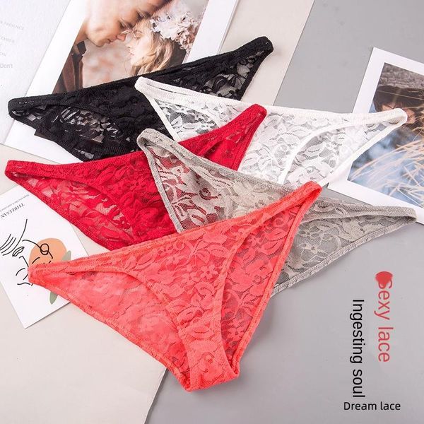 

womens underwear lace panties fashion transparent comfortable briefs low waist seamless underpants female lingerie, Black;pink