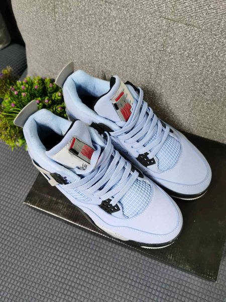 

shoes jumpman men university blue varsity royal black cement 4 4s fire red neon taupe haze unc trainers sneakers sports 7~13