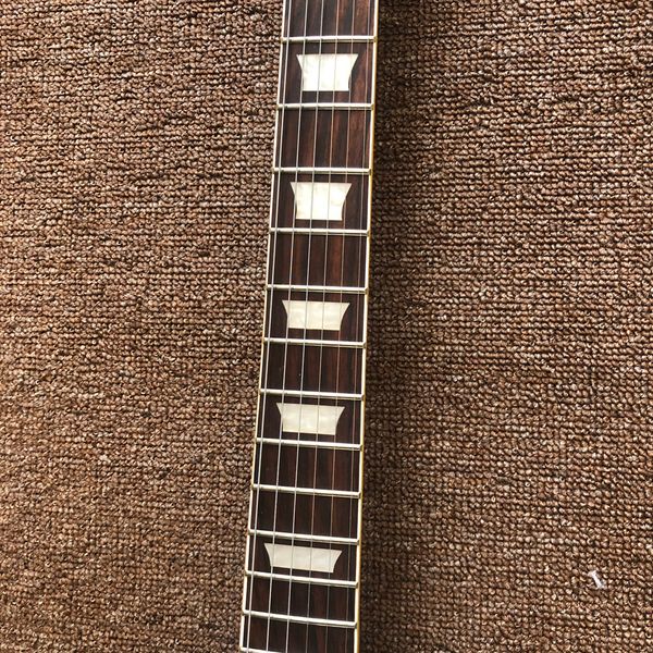 

rosewood fingerboard electric guitar maple yellow binding chrome hardware