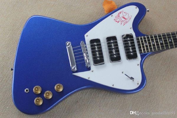 

blazers double roll electric guitar shaped blue guitar lkjygf