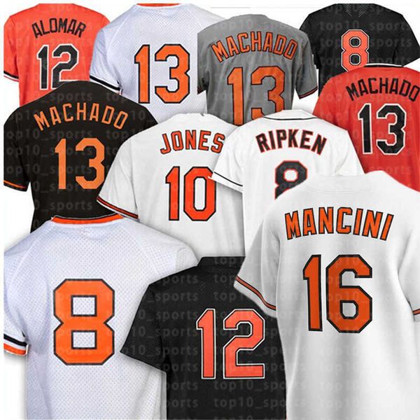 

2022 Orioles 8 Cal Ripken Jr. Jersey 33 EDDIE MURRAY 6 Ryan Mountcastle 31 Cedric Mullins 16 Trey Mancini 19 Chris Davis Matt Harvey Austin, Men's color 1