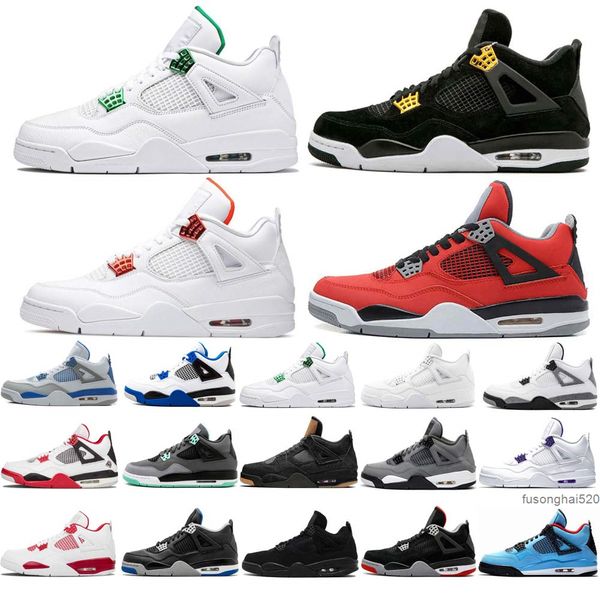 

cream sail black cat white cement basketball shoes mens women jumpman 4 4s cactus jack trainers sport sneakers size 36-47