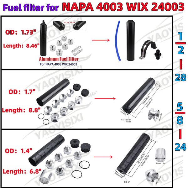 

car oil fuel filter solvent trap storage cup 1/2-28 5/8-24 threaded for napa 4003 wix 24003