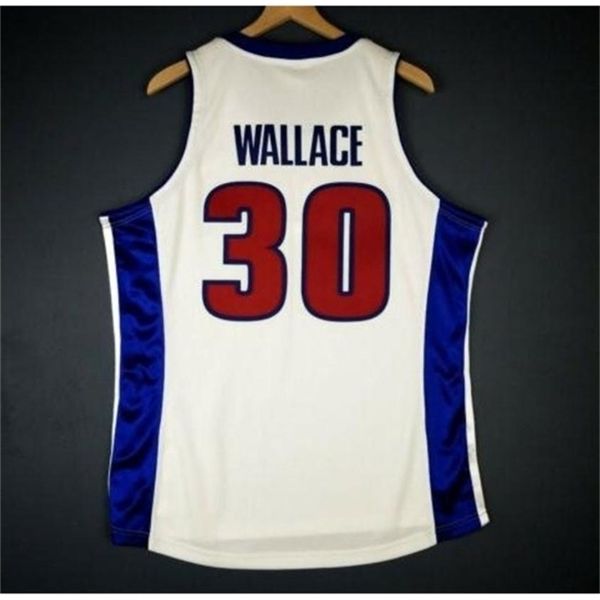 

xfl20 21s a custom men youth women vintage rasheed wallace mitchell 04 finals college basketball jersey size s-6xl or custom any name or num, Black