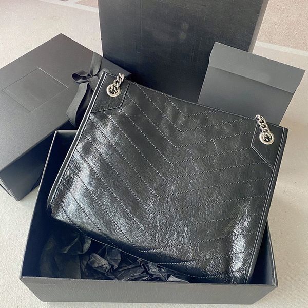

aaaaa y niki shopping bags card holder designer luxury shoulder crossbody original quality new style handbags leather woman lady cowhide cla