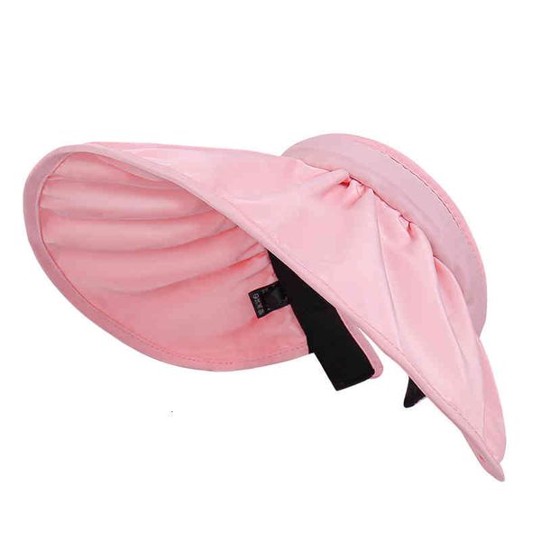 

hats 2022 south korea dongdamen shell empty outdoor sunscreen sunshade folding hair hoop sun, Blue;gray