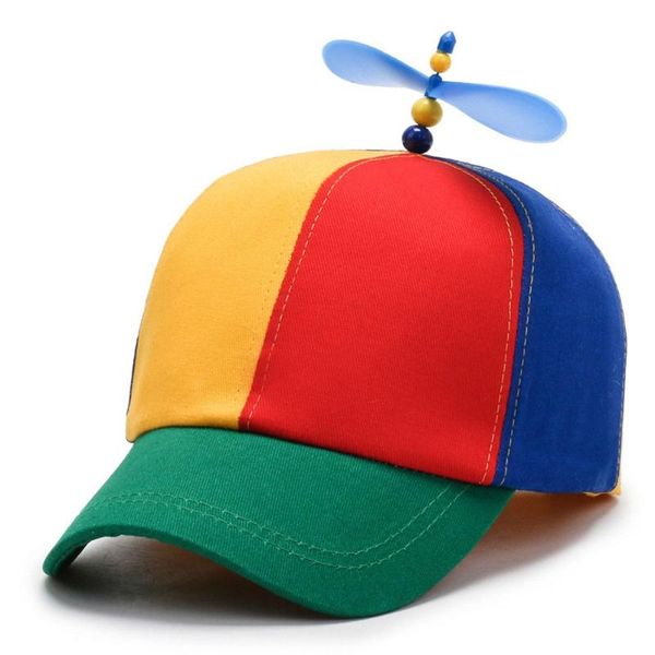 Ballkappen Bambus Libelle Regenbogen Sonnenkappe Lustiges Abenteuer Papa Hut Snapback Hubschrauber Propeller Design für Kinder Jungen Mädchen ErwachseneBall