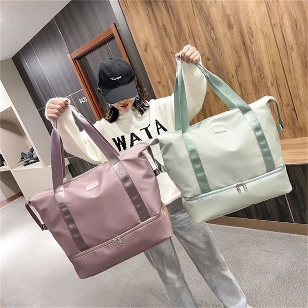 

2022 new dry wet separation short distance travel bag men's and women's hand yoga exercise fitness purses_z0nm
