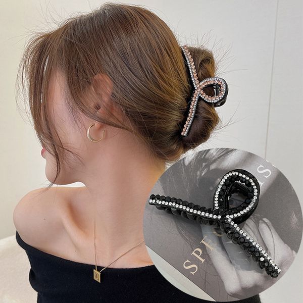 Novas Mulheres Strass Garra Barrettes Vintage Cabelo Clipes Cravo Clips Hairpin Cristal Penteado Cabelo Acessórios Headband