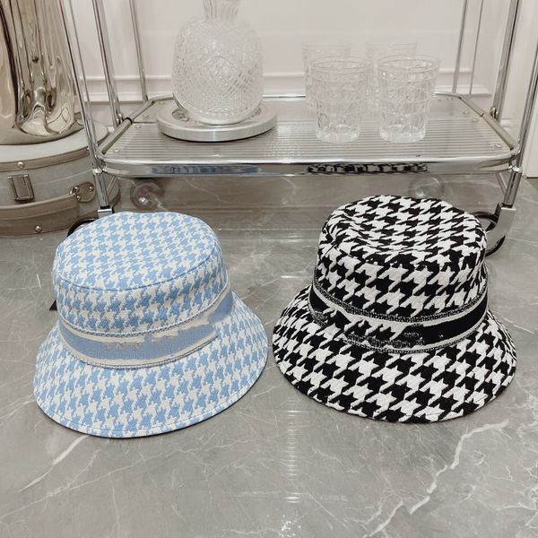

2022 summer wide brim hats swallow gird women bucket hat, Blue;gray