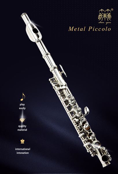 

shenyun all-metal nickel-plated piccolo c-tune brass beginner entry professional playing musical instrument