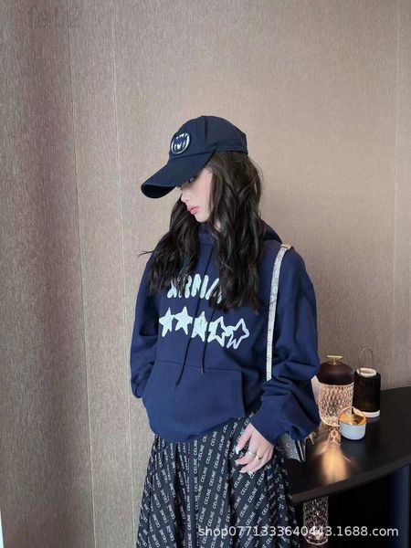 

women's t-shirt designer chaopai 22 early spring new style simple clean loose sleeve big hat fashionable three-dimensional hand-painted, White