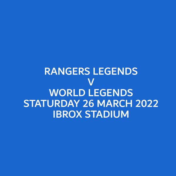 

collectable 2022 rangers legends match details patch gascoigne iron on transfer soccer badge