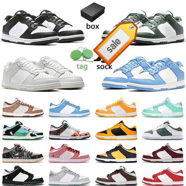 

og box running shoes panda men women sports white black pn dust medium curry chicago mens trainer
