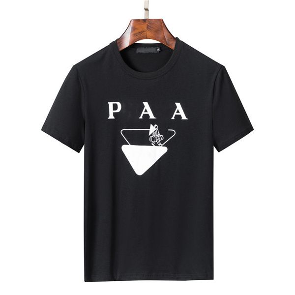 

2022ss spring / summer new designer fashion paris short sleeve t-shirt jacquard alphabet print women's wear men's wear size: m ~ x, White;black