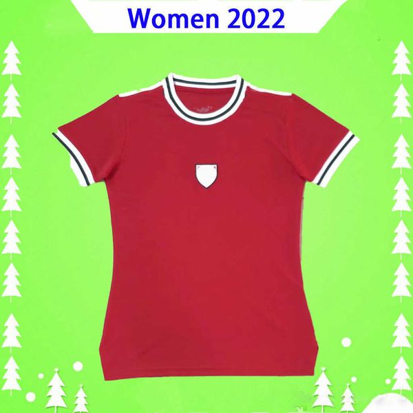 Mulheres 2022 Jerseyss de futebol do País de Gales 22 23 Camisa de futebol feminino Bale senhoras Maillot de Foot 2023 Ramsey Red Home S-XL Mulher