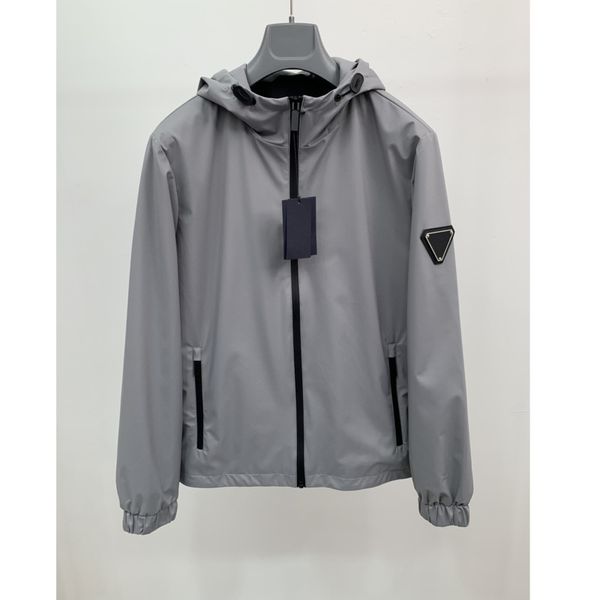 

men's designer jackets high tech nylon windproof material jacket men's fashion casual hooded jacket, Black;brown