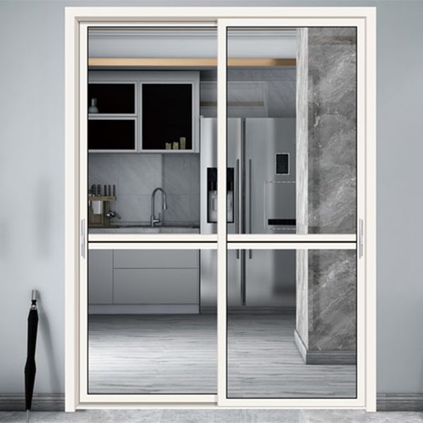 

alloy sliding door tempered glass door two-track living room kitchen partition