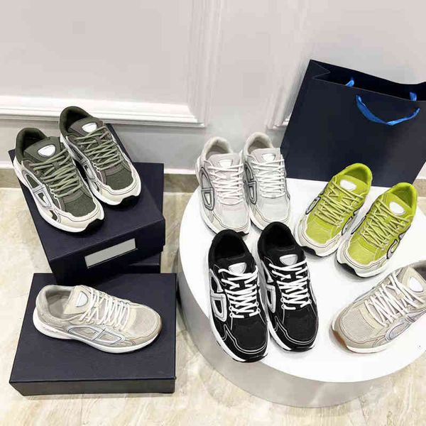 

b30 sneakers designers casual shoes men women canvas calfskin sneaker s white technical knit patchwork trainers platform