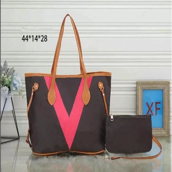 Fashion Print de duas peças Bolsas de designer de bolsas de ombro Handbag Sacos de lojas Walle Taa