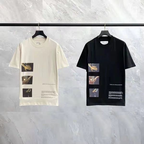 

high street trend loose short sleeve t-shirt, White