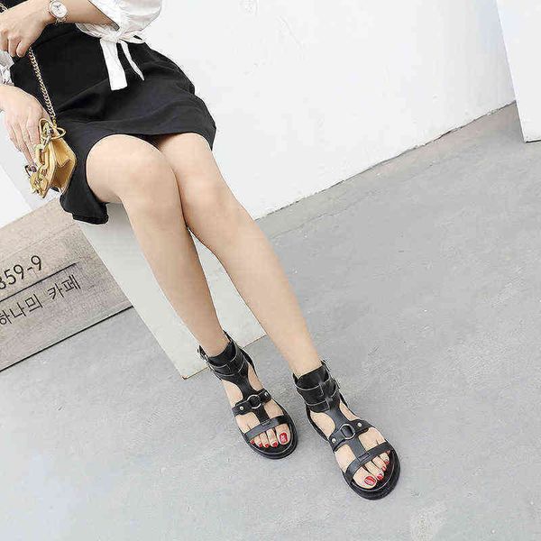 

sandals women shoes casual double band buckle platform designer roman st, Black