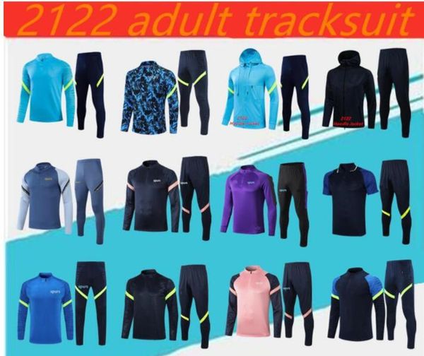 

2021/2022 spurs tracksuit del chandal 1920 2021 celso ndombele polo shirt football jackets training suit., Black