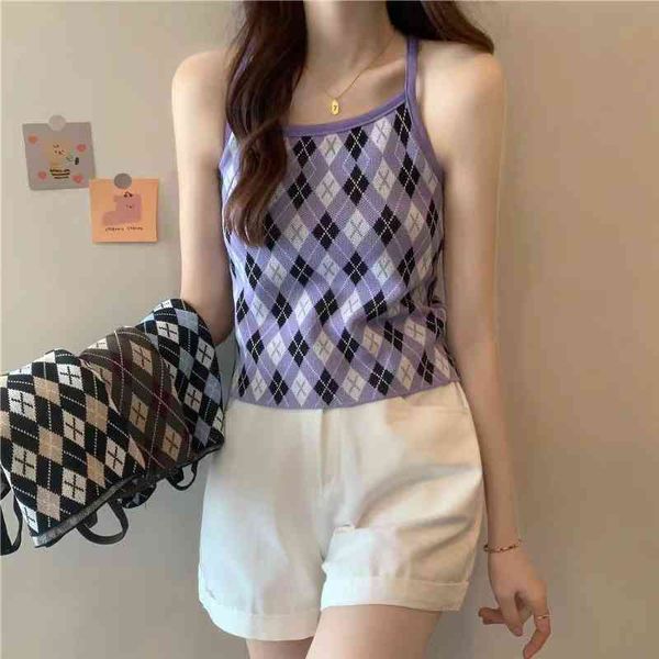 

lattice suspender summer women summer new fashion casual slim women's simple and comfortable all-match vest, White