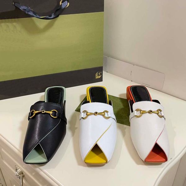 

luxury brand sandals designer slippers slides floral brocade genuine leather flip flops women shoes sandal 21, Black