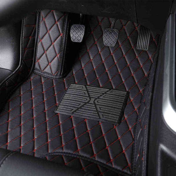 

flash mat leather car floor mat for jac all model jac s2 s3 t5 rein13 s5 faux s5 car accessories car-styling special foot mats w220328