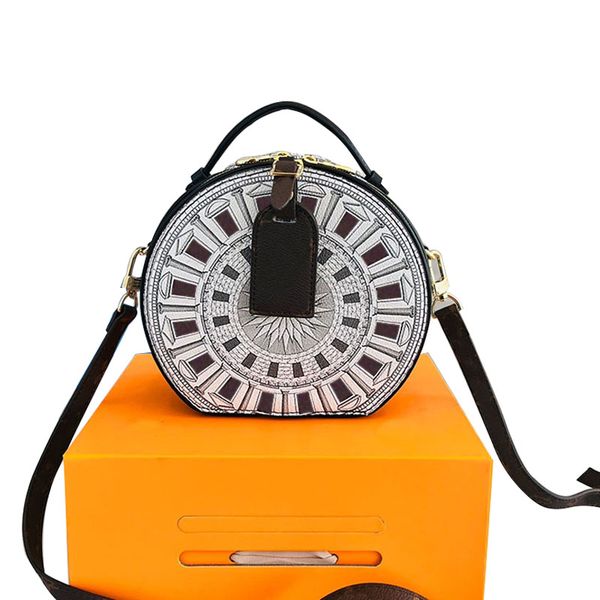 

designer boite chapeau bags women mini tote purses one shoulder crossbody genuine leather handbags size 18cm