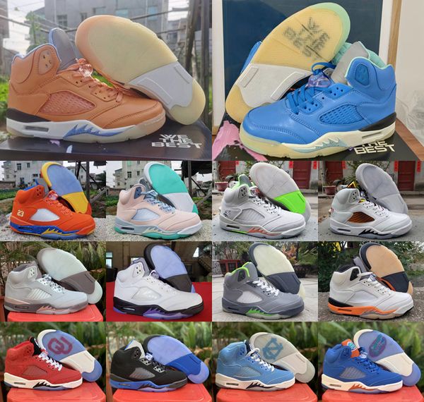 

we the 5 men trainers sports basketball shoes racer blue bird 5s raging bull jade horizon oreo green bean athletic jumpman easter helmet mu