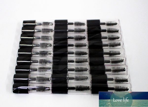 10/30 pcs 3 ml tampa preta garrafa transparente vazio mascara tubo labelo labelo tubo recarregável amostra lipgloss tubos atacado