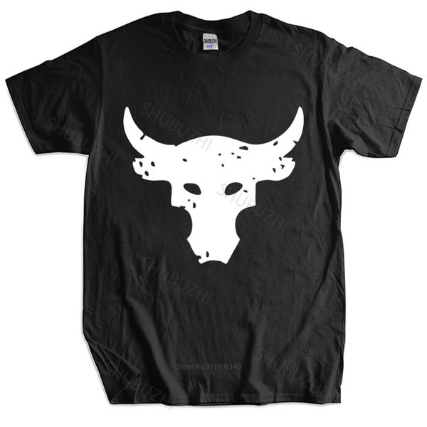 

mens brand tshirt male gift dwayne johnson brahma bull tattoo black tshirt gift male short sleeve tshirt 220608, White;black