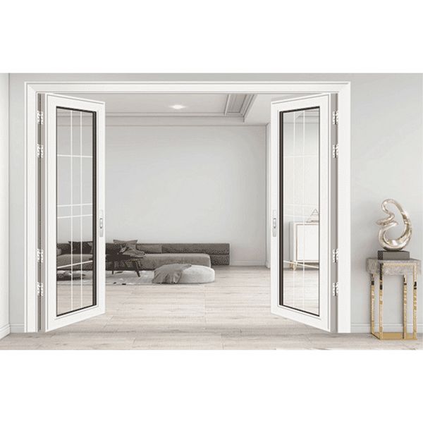

three-link door balcony kitchen floor-to-ceiling glass sound insulation broken bridge aluminum alloy swing door