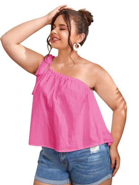 

plus one shoulder knot strap h5fj#, Black