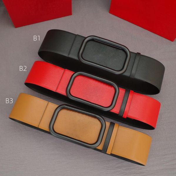

classic designer mens belts fashion 4 season genuine leather belt for men women belts colorful buckle waistband 70mm with box 12 colors high, Black;brown