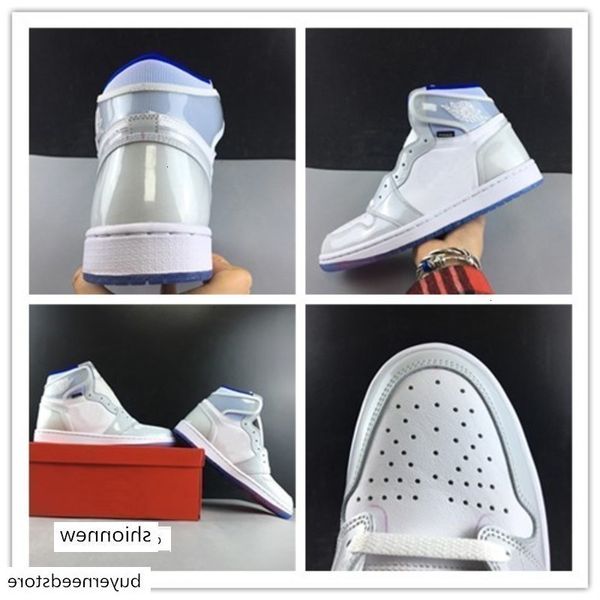 

shoes authentic 1 zoom white racer blue 1s r2t ck6637-104 men 7~13.5 original