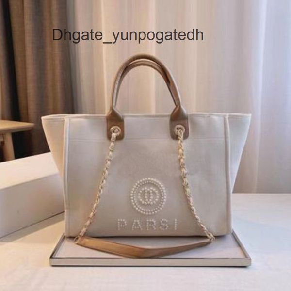 

fashion luxury label pearl beach bags brand ch evening bag designers canvas portable large capacity female handbag classic women big handbag