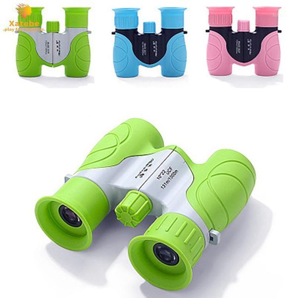 Telescopio Binocolo 10x22 Oculare Ottica Lente Obiettivo Potenza Plastica Bambini Colorati Per Bambini Compatti Giochi All'aperto Giocattoli