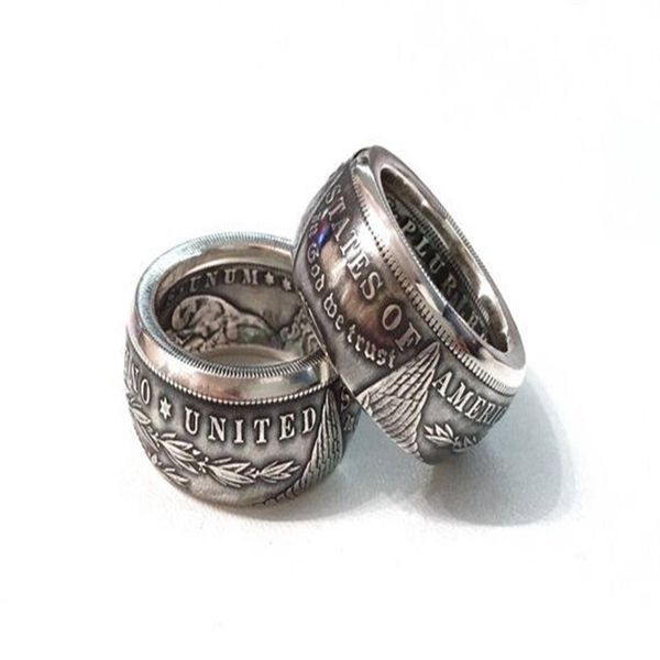 

90% silver morgan dollars ring factory selling290g